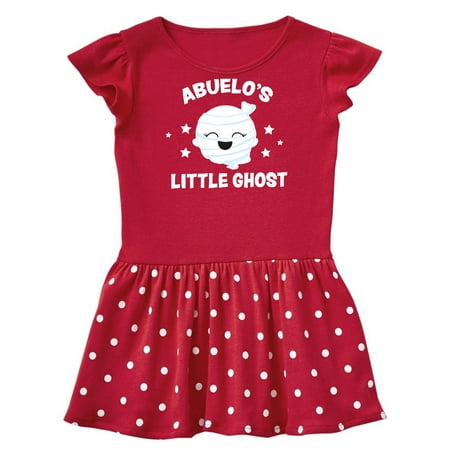 Inktastic Cute Abuelo s Little Ghost with Stars Gift Baby Girl Dress