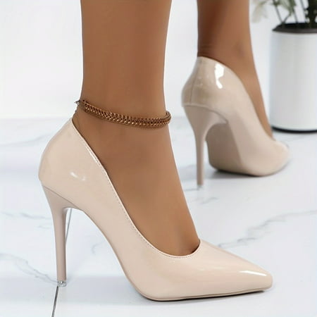 XIAOGZHP Elegant Women‘s Solid Color Minimalist Shallow Mouth Slip On High Heels for Work Office Stylish Point Toe Slip On Party Dressy Wear
XIAOGZHP Elegant Women‘s Solid Color Minimalist Shallow Mouth Slip On High Heels for Work Office Stylish Point Toe Slip On Party Dressy Wear