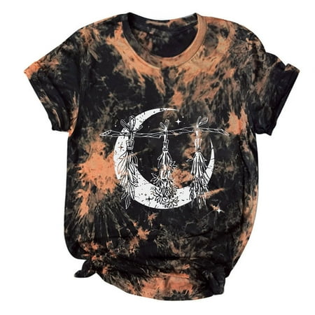 Womens Tops Corset Tops for Women Women s Shirt Tees Crew Neck Short Sleeve T Shirt Funny Print Tie-dye T-shirt Tops Blouse Gift for Women White Long Sleeve Shirts for Women Black L
Womens Tops Corset Tops for Women Women s Shirt Tees Crew Neck Short Sleeve T Shirt Funny Print Tie-dye T-shirt Tops Blouse Gift for Women White Long Sleeve Shirts for Women Black L