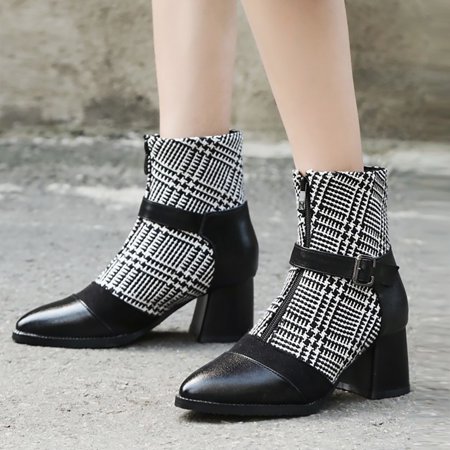 Ankle Boots Autumn And Winter Boots English Small Fragrant Flower Color Contrast Women s Boots Front Zipper Short Boots
Ankle Boots Autumn And Winter Boots English Small Fragrant Flower Color Contrast Women s Boots Front Zipper Short Boots