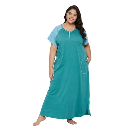 Oussum Women Nightdress Loungewear Dress Short Sleeve Long Sleepwear with Pockets
Oussum Women Nightdress Loungewear Dress Short Sleeve Long Sleepwear with Pockets