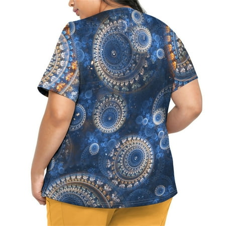 Sksloeg Scrub Tops Women Stretchy Clearance Starry Printed T Shirts Short Sleeve V-Neck Workwear Nurse Uniform Tee with Pockets Royal Blue XXXXXL
Sksloeg Scrub Tops Women Stretchy Clearance Starry Printed T Shirts Short Sleeve V-Neck Workwear Nurse Uniform Tee with Pockets Royal Blue XXXXXL