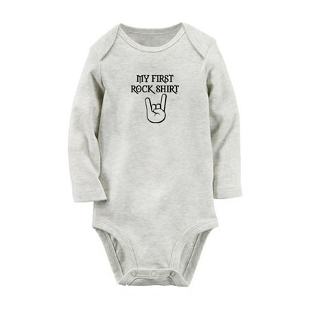 My First Rock Shirt Funny Rompers Newborn Baby Unisex Bodysuits Infant Jumpsuits Toddler 0-12 Months Kids Long Sleeves Oufits (Gray 0-6 Months)
My First Rock Shirt Funny Rompers Newborn Baby Unisex Bodysuits Infant Jumpsuits Toddler 0-12 Months Kids Long Sleeves Oufits (Gray 0-6 Months)