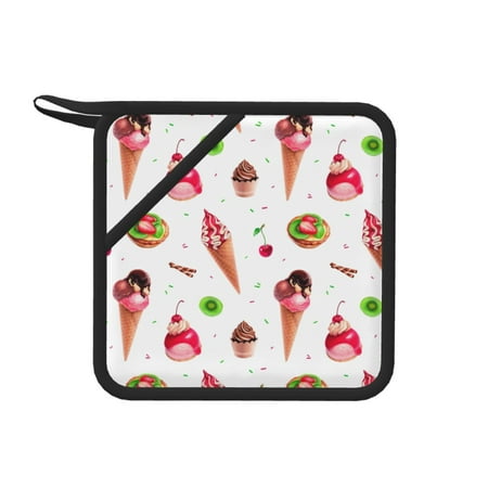 1 PCS Pot Holders for Kitchen - Heat Resistant Silicone Pot Holders with Hanging Loop Ice Cream Fruit Tart Print Non Slip Oven Hot Pads Potholders for Decor Baking Cooking Kitchen
1 PCS Pot Holders for Kitchen - Heat Resistant Silicone Pot Holders with Hanging Loop Ice Cream Fruit Tart Print Non Slip Oven Hot Pads Potholders for Decor Baking Cooking Kitchen