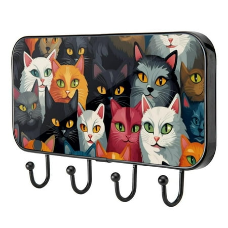 Cute Cat Animals Self Adhesive Towel Coat Wood Iron Hooks for Home Keys Door Outdoor Home Improvement Utility Hook
Cute Cat Animals Self Adhesive Towel Coat Wood Iron Hooks for Home Keys Door Outdoor Home Improvement Utility Hook
