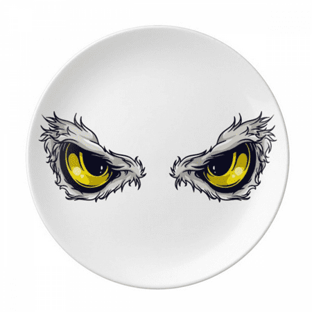 

Cartoon Animal Chinese Dragon Eye Plate Decorative Porcelain Salver Tableware Dinner Dish