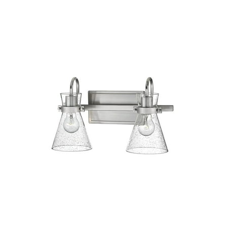 Millennium Lighting Layton 2 Light Vanity Fixture in Brushed Nickel
