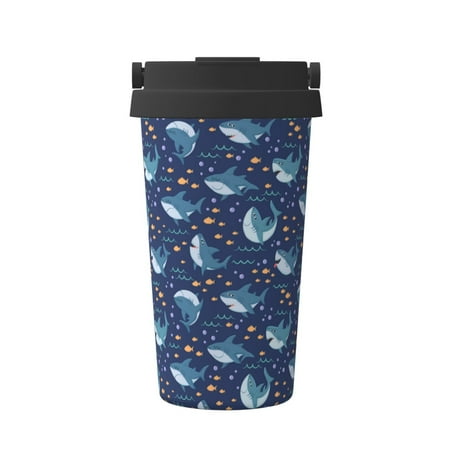 Pofeuu Cartoon Sharks2 Print Coffee Mug Iced Coffee Tumbler Cup Double Wall Vacuum Leak-Proof Thermos Mug CoffeeThermos Travel Mug
Pofeuu Cartoon Sharks2 Print Coffee Mug Iced Coffee Tumbler Cup Double Wall Vacuum Leak-Proof Thermos Mug CoffeeThermos Travel Mug