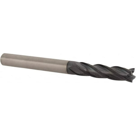 Accupro 1/4 1 LOC 1/4 Shank Diam 2-3/4 OAL 4 Flute Solid Carbide Square End Mill Single End TiAlN Finish Spiral Flute 30° Helix Centercutting Right Hand Cut Right Hand Flute
Accupro 1/4 1 LOC 1/4 Shank Diam 2-3/4 OAL 4 Flute Solid Carbide Square End Mill Single End TiAlN Finish Spiral Flute 30° Helix Centercutting Right Hand Cut Right Hand Flute
