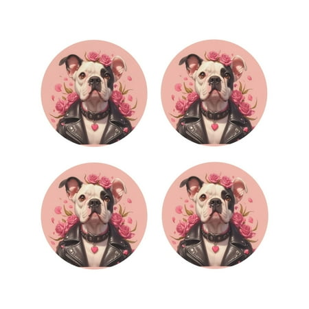Leather Coasters with Heat-resistant for Drinks Floral Rocker Bulldog -标题2 Round Shape
Leather Coasters with Heat-resistant for Drinks Floral Rocker Bulldog -标题2 Round Shape