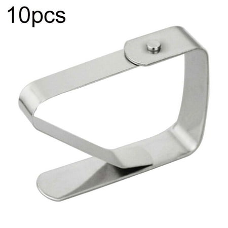 Pengpengfang 10Pcs Stainless Steel Tablecloth Clamps Wedding Hotel Table Cover Holder Clip
Pengpengfang 10Pcs Stainless Steel Tablecloth Clamps Wedding Hotel Table Cover Holder Clip