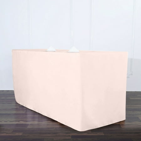 6FT Fitted Polyester Rectangular Table Cover - Rose Gold | Blush - Case of 24 Tablecloths
6FT Fitted Polyester Rectangular Table Cover - Rose Gold | Blush - Case of 24 Tablecloths