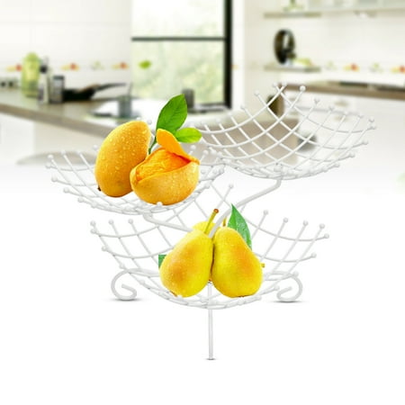 WUZSTAR 3 Tier Metal Fruit Basket Bowl Vegetable Fruit Storage Stand Holder for Kitchen (White)
WUZSTAR 3 Tier Metal Fruit Basket Bowl Vegetable Fruit Storage Stand Holder for Kitchen (White)