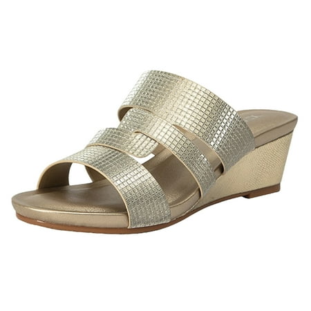 Daznico Womens Sandals Women Slippers Wedge Heel Middle Heel Slip On Open Toe Shiny Casual Style ( Gold 8.5 )
Daznico Womens Sandals Women Slippers Wedge Heel Middle Heel Slip On Open Toe Shiny Casual Style ( Gold 8.5 )