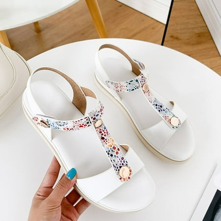 Vedolay Shoes for Women Womens Flower Low Heel Platform Sandals Elastic Ankle Strap Summer Comfortable Shoes White 8
Vedolay Shoes for Women Womens Flower Low Heel Platform Sandals Elastic Ankle Strap Summer Comfortable Shoes White 8