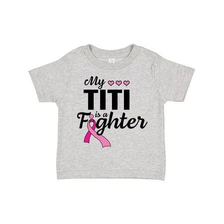 Inktastic Breast Cancer Awareness My Titi is a Fighter Gift Toddler Boy or Toddler Girl T-Shirt
Inktastic Breast Cancer Awareness My Titi is a Fighter Gift Toddler Boy or Toddler Girl T-Shirt