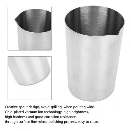 ESTINK Metal Mixing Cup Cocktail Mug Coffee Mug Mixing Cup Drink Mixing Cup Wine Mug Party For Whiskey For Bartende Bar
ESTINK Metal Mixing Cup Cocktail Mug Coffee Mug Mixing Cup Drink Mixing Cup Wine Mug Party For Whiskey For Bartende Bar