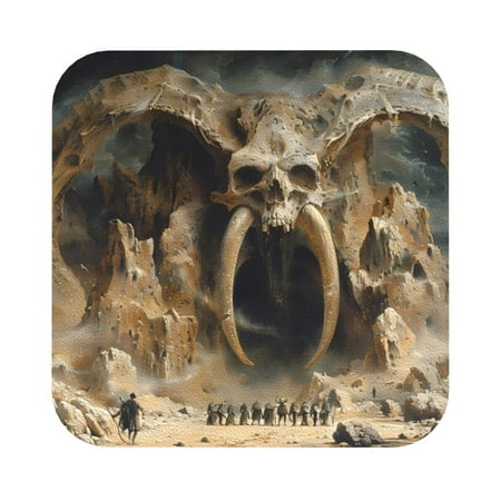 Pofeuu Ancient Skull Cave Landscape Print Leather Coasters Set of 6 Round Cups Mugs Mat Pad for Home Kitchen Heat Resistant Drink Coasters Square
Pofeuu Ancient Skull Cave Landscape Print Leather Coasters Set of 6 Round Cups Mugs Mat Pad for Home Kitchen Heat Resistant Drink Coasters Square