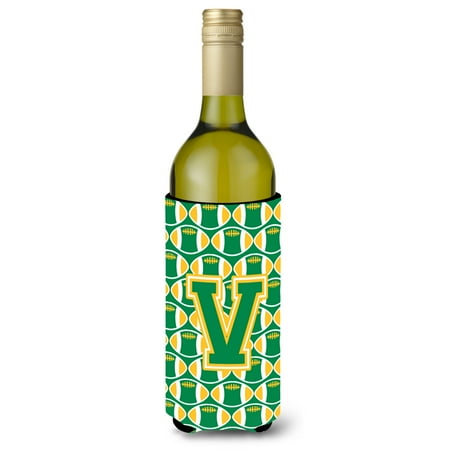 Carolines Treasures CJ1069-VLITERK Letter V Football Green and Gold Wine Bottle Beverage Insulator Hugger Wine Bottle
Carolines Treasures CJ1069-VLITERK Letter V Football Green and Gold Wine Bottle Beverage Insulator Hugger Wine Bottle