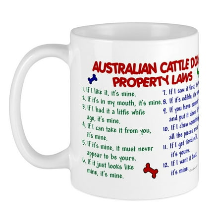 CafePress - Australian Cattle Dog Property Laws 2 Mug - Ceramic Coffee Tea Novelty Mug Cup 11 oz
CafePress - Australian Cattle Dog Property Laws 2 Mug - Ceramic Coffee Tea Novelty Mug Cup 11 oz