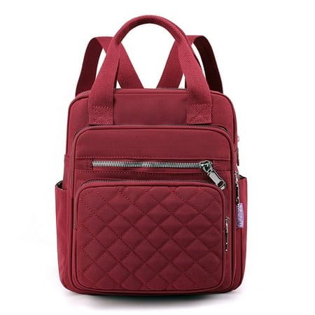 Rhombus Embroidery Thread Nylon Backpack with Large Capacity Lightweight Style for Traveling Shopping Dating Sports Wine Red
Rhombus Embroidery Thread Nylon Backpack with Large Capacity Lightweight Style for Traveling Shopping Dating Sports Wine Red