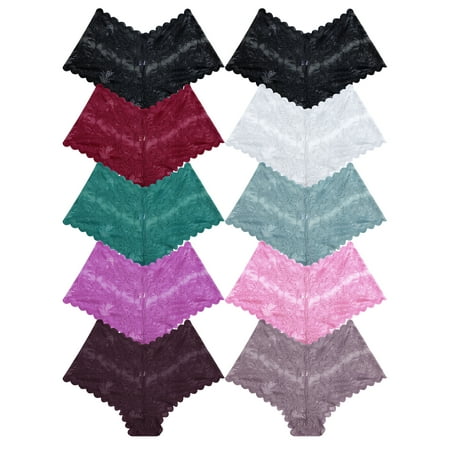 FINETOO 10 Pack Lace Underwear For Women Sexy Invisible Briefs Embroidery Floral Panties S-XL
FINETOO 10 Pack Lace Underwear For Women Sexy Invisible Briefs Embroidery Floral Panties S-XL