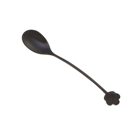 Stainless Steel Coffee Spoon Chic Dessert Spoon Unique Four-leaf Clover Spoon Tableware Scoop for Home Restaurant (Black)
Stainless Steel Coffee Spoon Chic Dessert Spoon Unique Four-leaf Clover Spoon Tableware Scoop for Home Restaurant (Black)