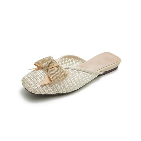 Rotosw Women s Solid Color Bow-knot Breathable Slippers Closed Toe Summer Casual Shoes
Rotosw Women s Solid Color Bow-knot Breathable Slippers Closed Toe Summer Casual Shoes