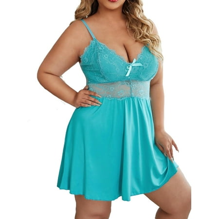 Sexy Mint Blue Plus Size Nightgowns & Sleepshirts (Women s)