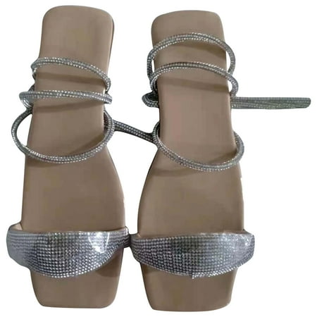 Juebong Women s Summer Flat Lace Sandals With Colorful Diamond Ankle Ring Beige Size 9.5-10
Juebong Women s Summer Flat Lace Sandals With Colorful Diamond Ankle Ring Beige Size 9.5-10