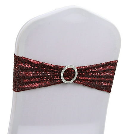 Sequin Chair Sashes Stretch Chair Bands Spandex Polyester Bows for Party Hotel Wedding Banquets Decoration 20 Pcs
Sequin Chair Sashes Stretch Chair Bands Spandex Polyester Bows for Party Hotel Wedding Banquets Decoration 20 Pcs