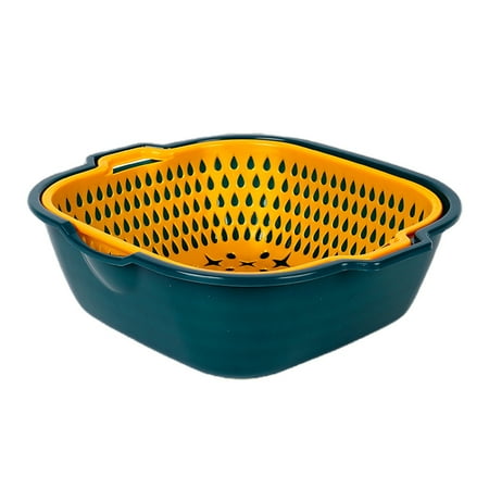 2-in-1 Kitchen Washing Basket for Vegetables Fruits Meats Cleaning Double-layer Self-Draining Basin Washing Basket New
2-in-1 Kitchen Washing Basket for Vegetables Fruits Meats Cleaning Double-layer Self-Draining Basin Washing Basket New