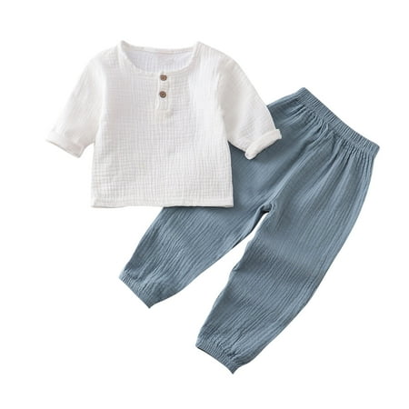 Timegard Baby Boy Girl Clothes Infant Outfits Clothing Long Sleeve Tops Pants Toddler Sets Lightweight
Timegard Baby Boy Girl Clothes Infant Outfits Clothing Long Sleeve Tops Pants Toddler Sets Lightweight