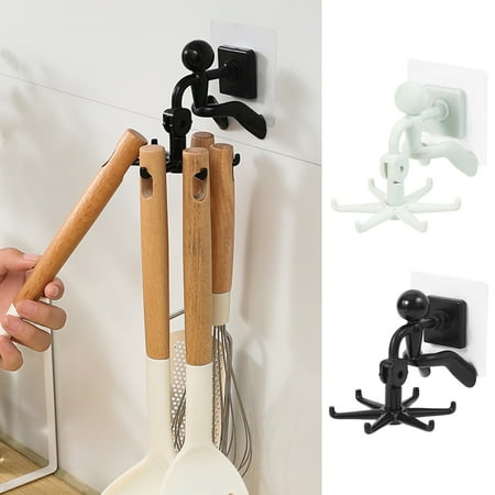 WYFCFF Wall Hook Wall Mounted Rotating Hook with 6 Hooks Punch-free Self-adhesive Storage Hook (Kitchen Bathroom)
WYFCFF Wall Hook Wall Mounted Rotating Hook with 6 Hooks Punch-free Self-adhesive Storage Hook (Kitchen Bathroom)
