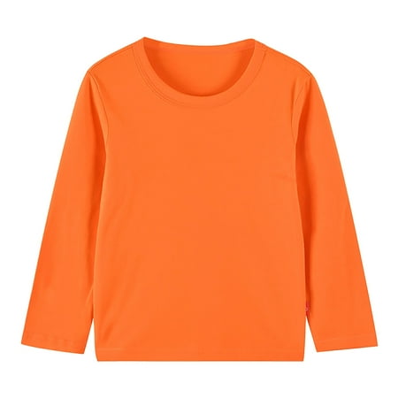 Odeerbi Toddler Boys Girls Long Sleeve Cotton Shirt Fall Winter Base Layer Solid Color Undershirt Children s Round Neck Tops Orange
Odeerbi Toddler Boys Girls Long Sleeve Cotton Shirt Fall Winter Base Layer Solid Color Undershirt Children s Round Neck Tops Orange