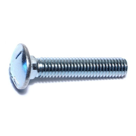 3/8 -16 x 2 Zinc Plated Grade 5 Steel Coarse Thread Carriage Bolts CBS5-205