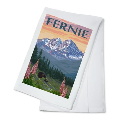Fernie British Columbia Canada Bear and Spring Flowers (100% Cotton Tea Towel Decorative Hand Towel Kitchen and Home)
Fernie British Columbia Canada Bear and Spring Flowers (100% Cotton Tea Towel Decorative Hand Towel Kitchen and Home)