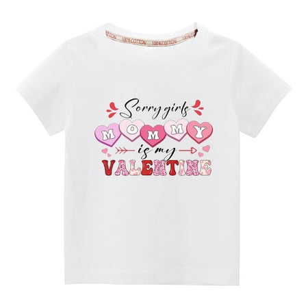 TUWABEII Boys and Girls Trendy Tops Toddler Kids Fashion Cute Solid Color Round Neck Mother s Day Heart Print Short Sleeve Tee 3-10 Years
TUWABEII Boys and Girls Trendy Tops Toddler Kids Fashion Cute Solid Color Round Neck Mother s Day Heart Print Short Sleeve Tee 3-10 Years