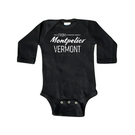 Inktastic From Montpelier Vermont in White Distressed Text Gift Baby Boy or Baby Girl Long Sleeve Bodysuit
Inktastic From Montpelier Vermont in White Distressed Text Gift Baby Boy or Baby Girl Long Sleeve Bodysuit
