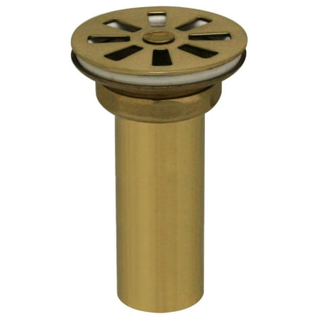 Grid Drain in Polished Brass