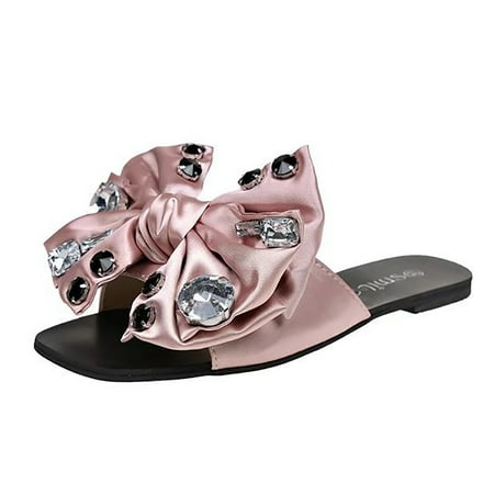 Womens House Slippers Women S Square Head Flat Bottom Rhinestone Bow Roman Sandal
Womens House Slippers Women S Square Head Flat Bottom Rhinestone Bow Roman Sandal