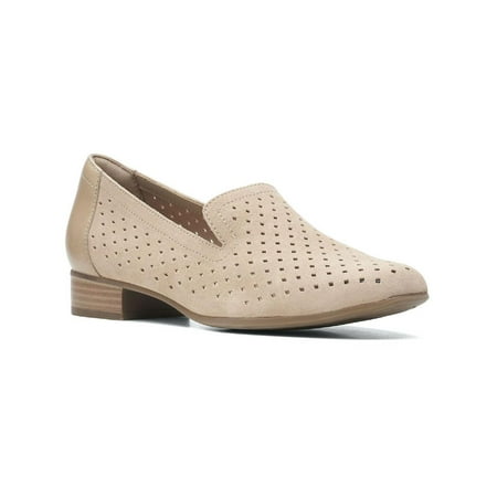 Clarks Womens Juliet Hayes Leather Perforated Loafers