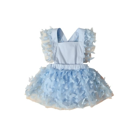 Amuver Baby Girl Romper Butterfly Embellishment Sleeveless Square Neck Design Puffy Mesh Panel Hem Jumpsuit
Amuver Baby Girl Romper Butterfly Embellishment Sleeveless Square Neck Design Puffy Mesh Panel Hem Jumpsuit