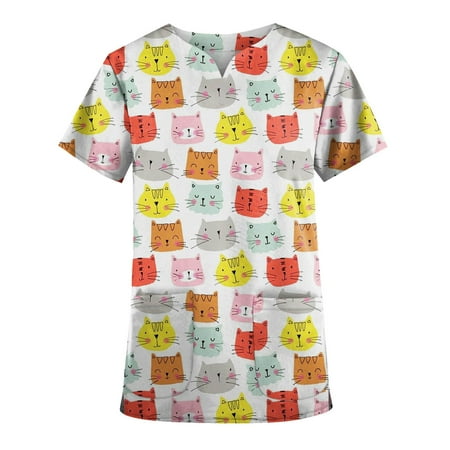 Summer Savings Clearance! MIARHB Womens Tops Dressy Casual Plus Size Cute Printed Scrub Working Uniform Tops Yellow XL
Summer Savings Clearance! MIARHB Womens Tops Dressy Casual Plus Size Cute Printed Scrub Working Uniform Tops Yellow XL