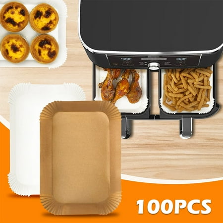 Jokapy 100pcs Air Fryer Paper Non-stick Parchment Paper Heat-resistant Baking Liner Compatible with Ninja Dual Air Fryer
Jokapy 100pcs Air Fryer Paper Non-stick Parchment Paper Heat-resistant Baking Liner Compatible with Ninja Dual Air Fryer