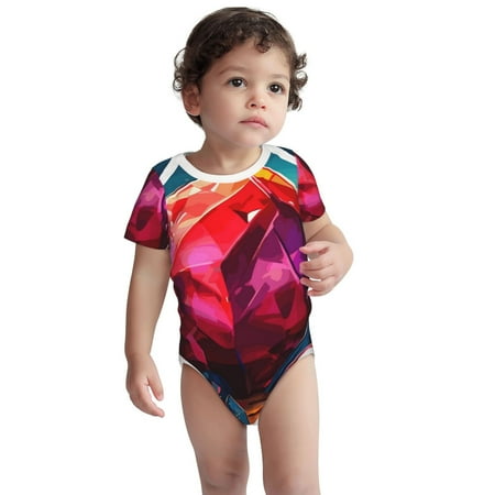 Kdxio Colorful Stone World Pattern Unisex Baby Cotton Short Sleeve Bodysuits-12 Months
Kdxio Colorful Stone World Pattern Unisex Baby Cotton Short Sleeve Bodysuits-12 Months