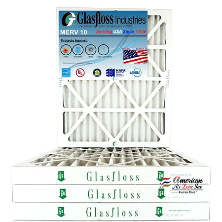 Glasfloss Air Filter 24x28x2 - 2 MERV 10 - (Pack of 4) - Pleated AC or HVAC Air Filter - Furnace Air Filter - Home or Office - Made In The USA.
Glasfloss Air Filter 24x28x2 - 2 MERV 10 - (Pack of 4) - Pleated AC or HVAC Air Filter - Furnace Air Filter - Home or Office - Made In The USA.