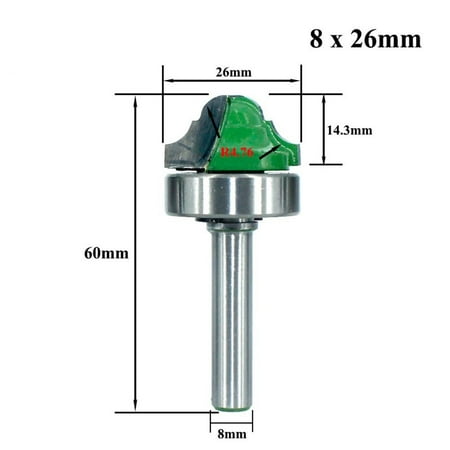 RANMEI 1PC 8mm Shank Bearing Shank Double Roman Ogee Edging Router Bit Milling Cutter
RANMEI 1PC 8mm Shank Bearing Shank Double Roman Ogee Edging Router Bit Milling Cutter