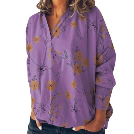 Women Long Sleeve Lapel Collar Flower Printing Casual Blouse Plus Size Loose Fit Sweatshirt Pullover
Women Long Sleeve Lapel Collar Flower Printing Casual Blouse Plus Size Loose Fit Sweatshirt Pullover