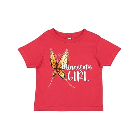 Inktastic Minnesota Girl- Butterfly Gift Toddler Toddler Girl T-Shirt